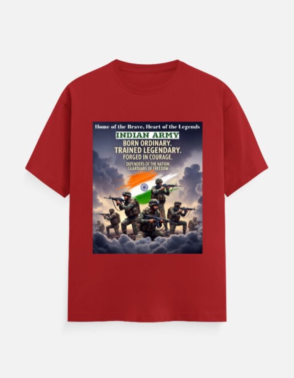 Indian Army Legends T-Shirt – Patriotic Military Graphic Tee for Men