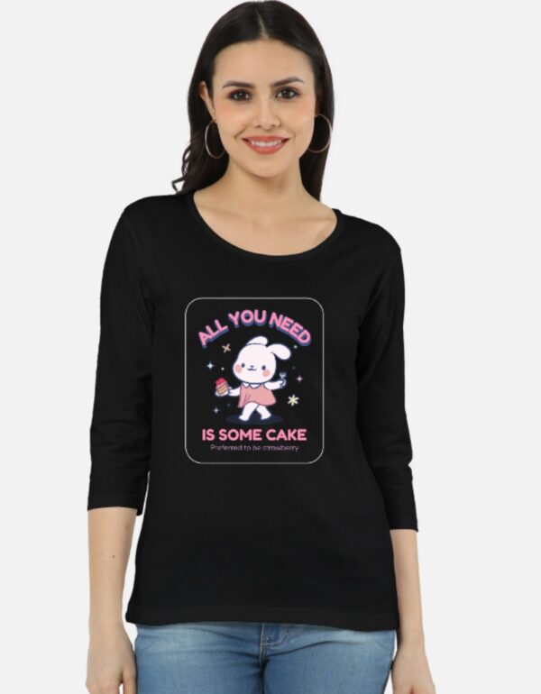 All You Need Is Cake | Foodie Printed Cotton Tee