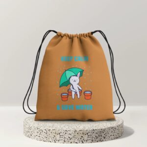 Keep Calm & Save Water – Eco Tote Bag for Daily Use