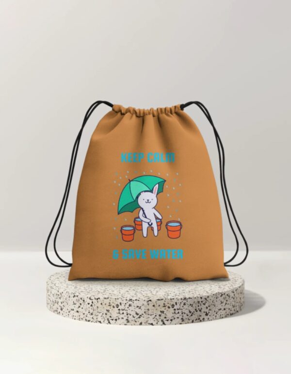 Keep Calm & Save Water – Eco Tote Bag for Daily Use